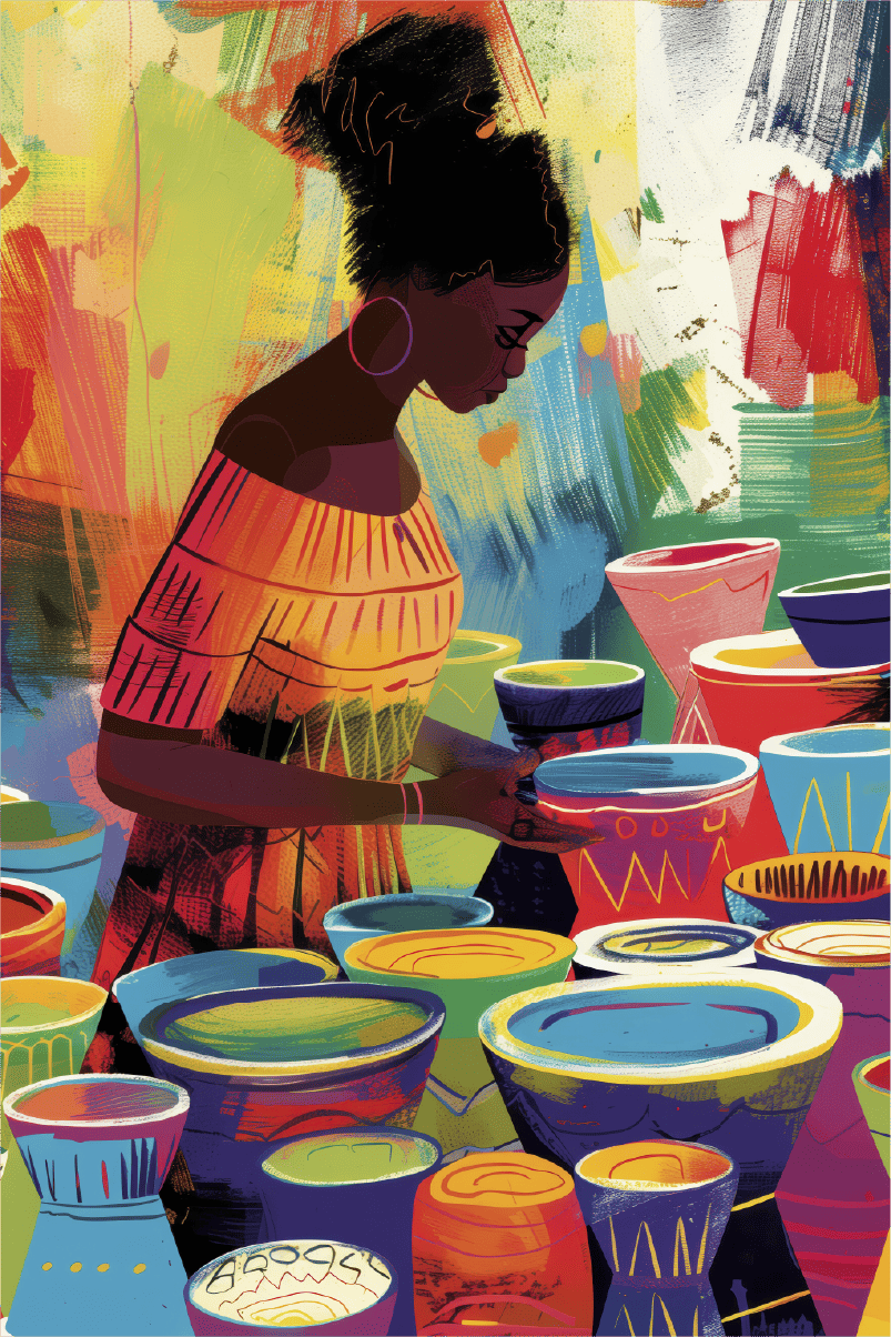 Digital-art-style-pottery(24x37)cm preview
