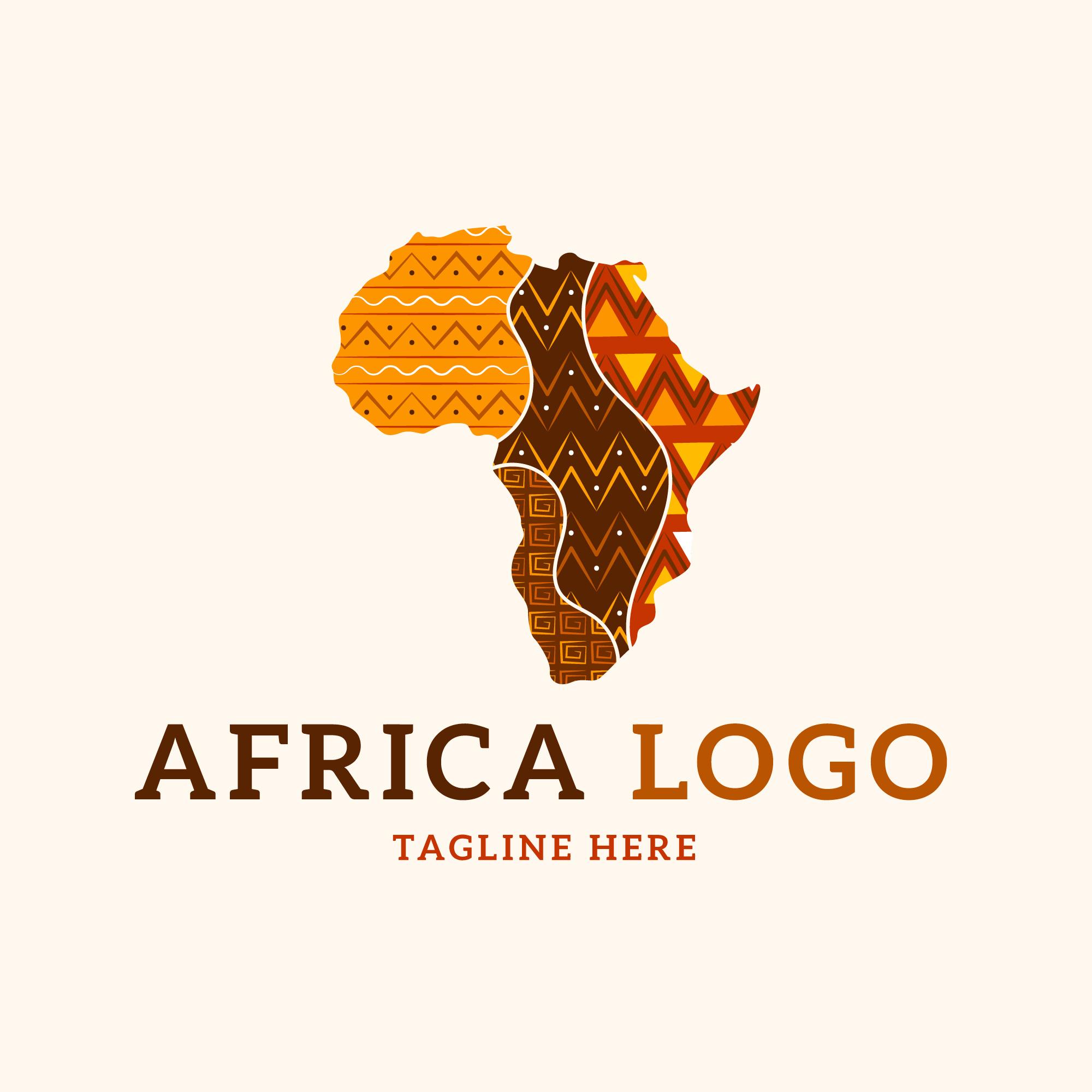 Africa-map-logo-template preview