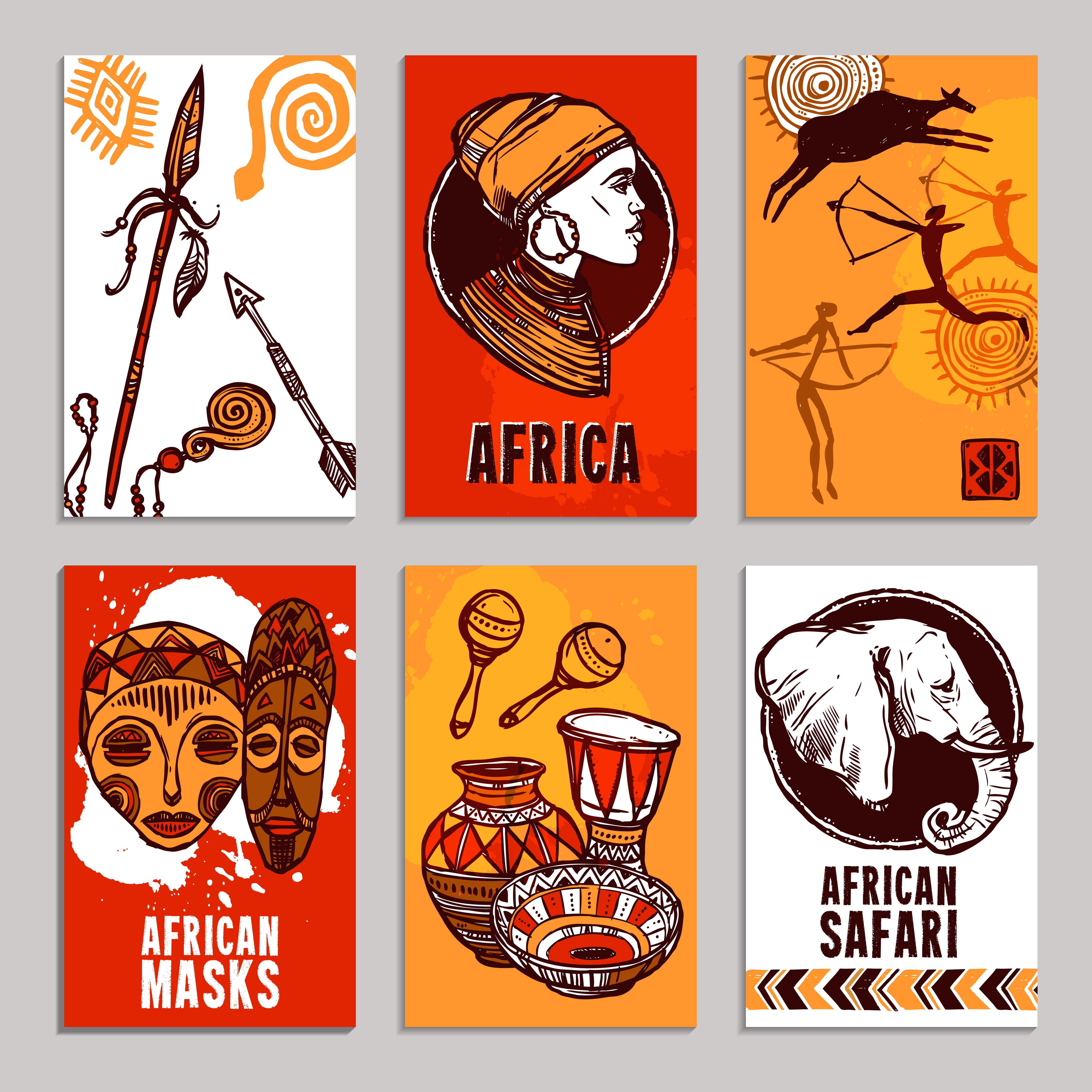 Africa-poster-set preview