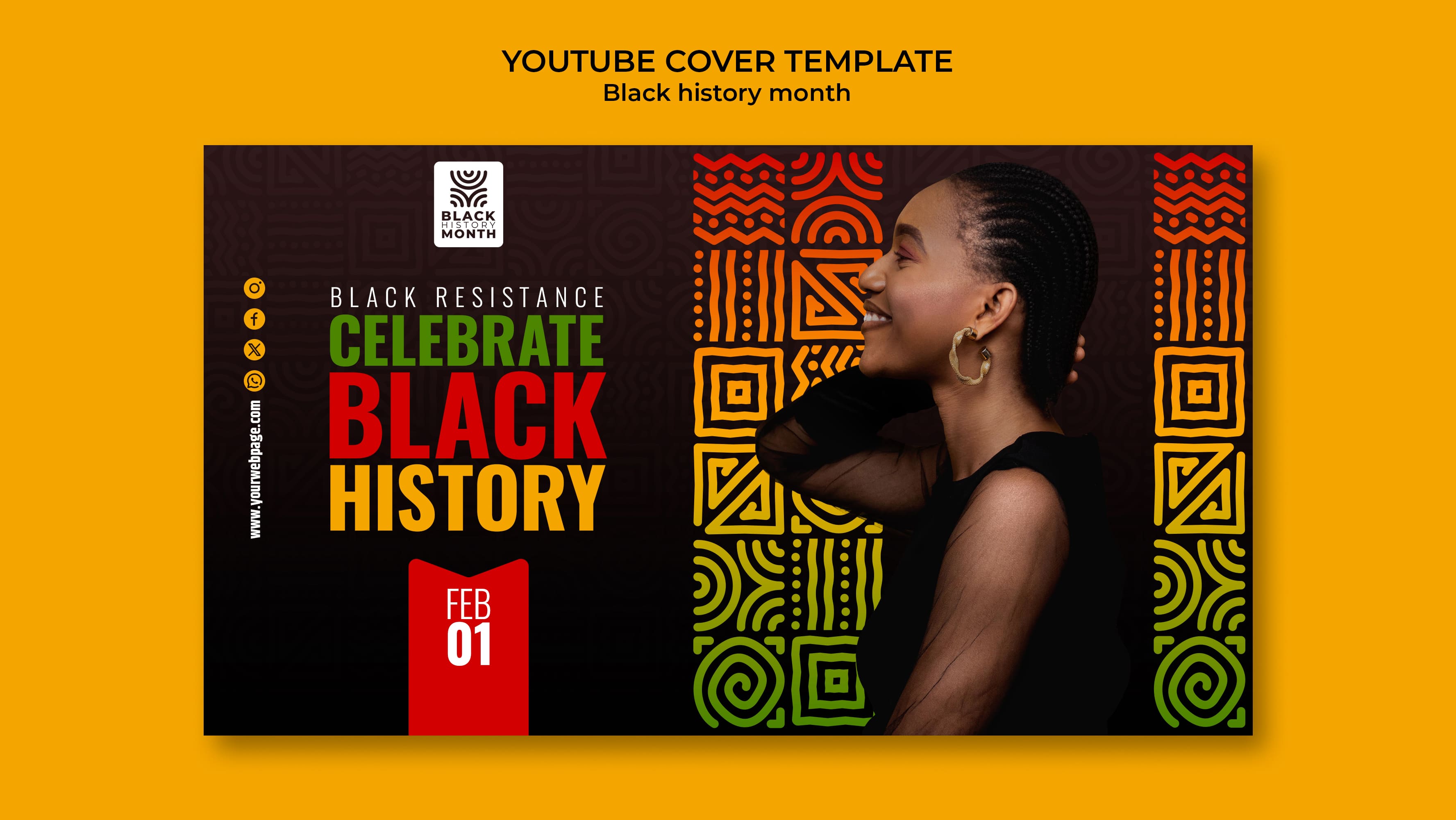 Black-history-month-celebration-template preview