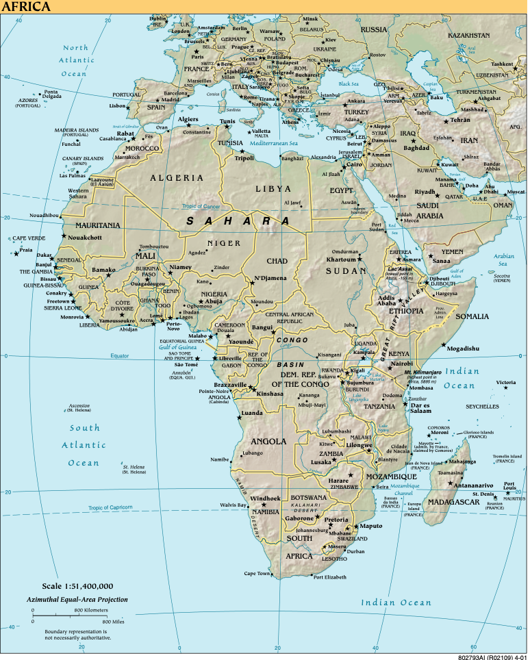 Map of Africa preview